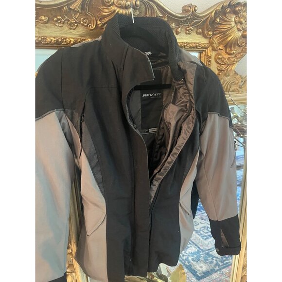 REV’IT Women’s Motorcycle Jacket Black Grey Sz 34 - Picture 9 of 12